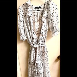 ICONS Los Angeles Polka Dot Wrap Dress